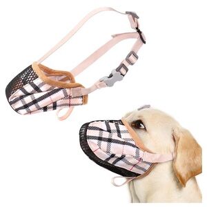 Breathable Adjustable Dog Muzzle – Large